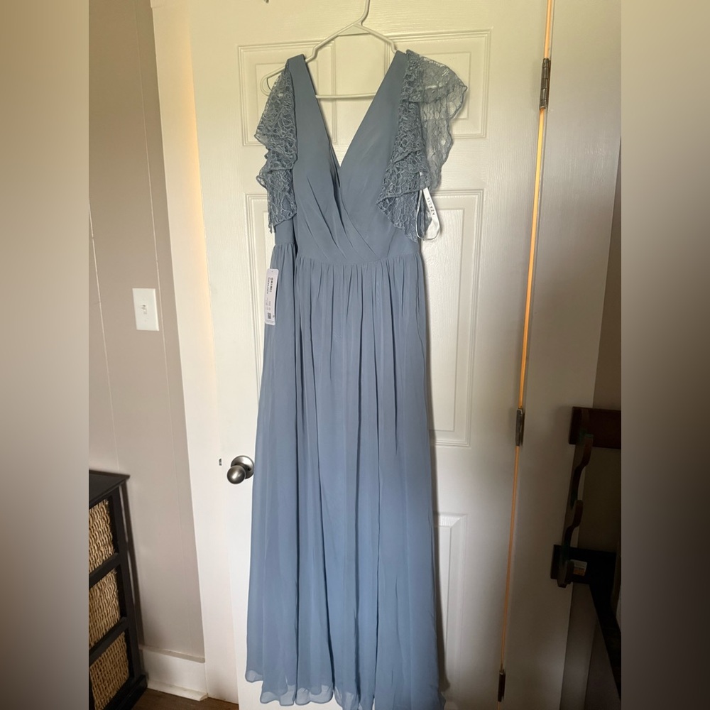 Azazie Dusty Blue Bridesmaid Dress